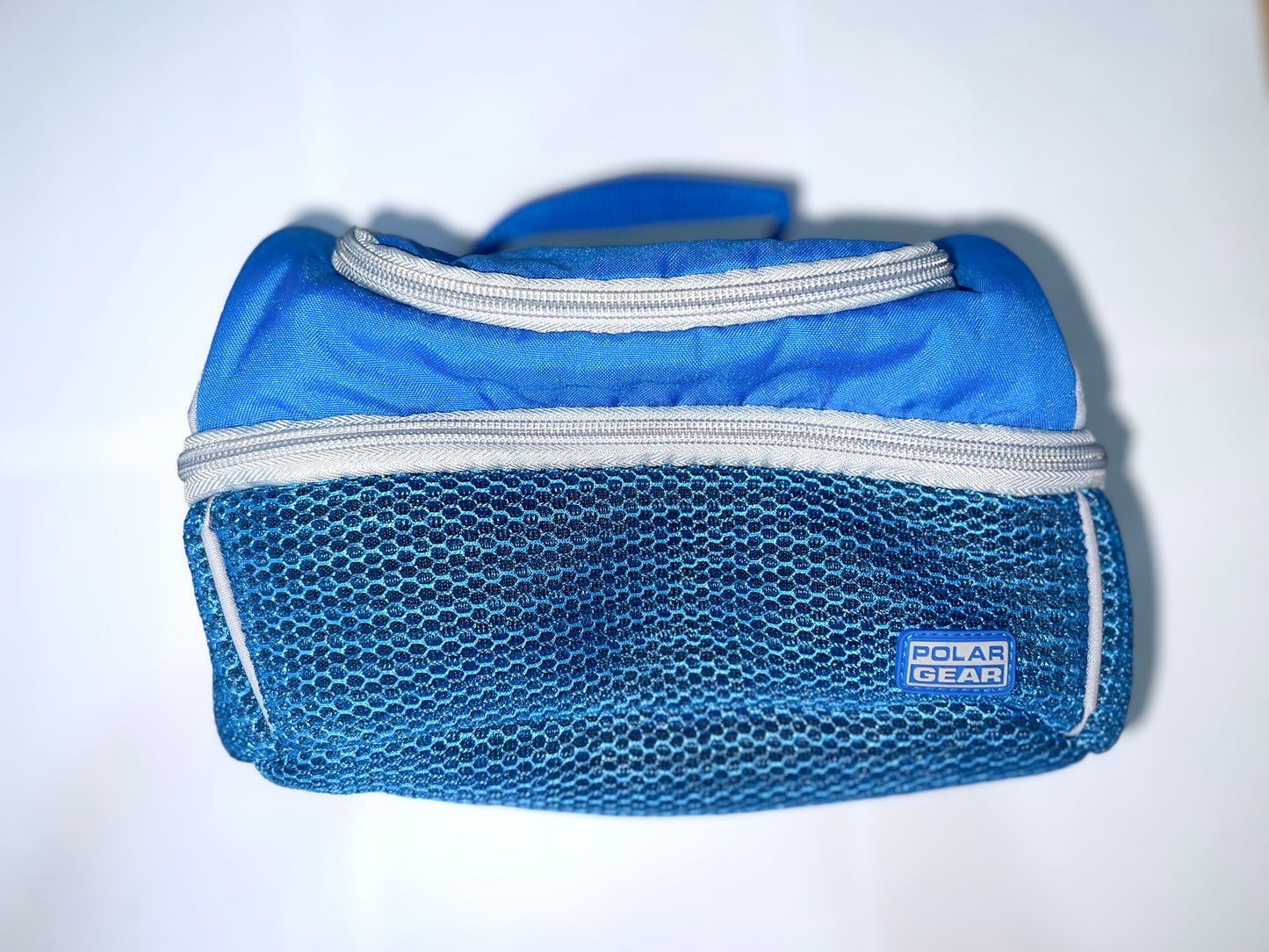 Blue Lunch Bag With Extra Pouch
