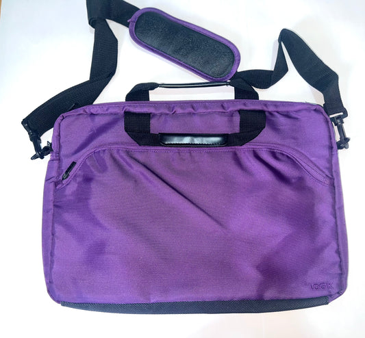 Purple Laptop Bag with strap - 15-inch