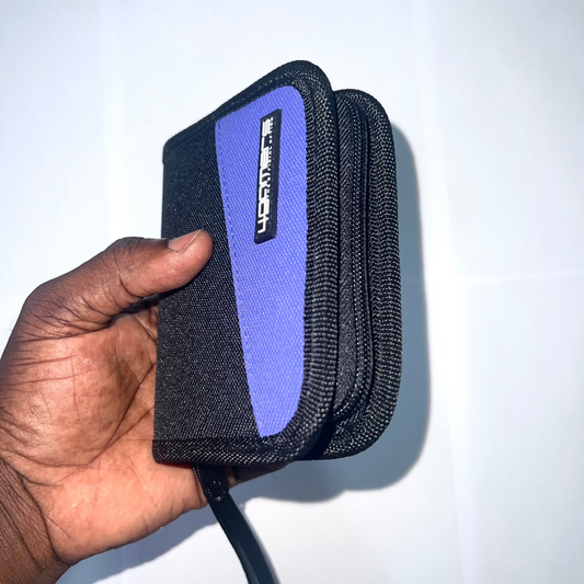 Card Holder - Black & Purple