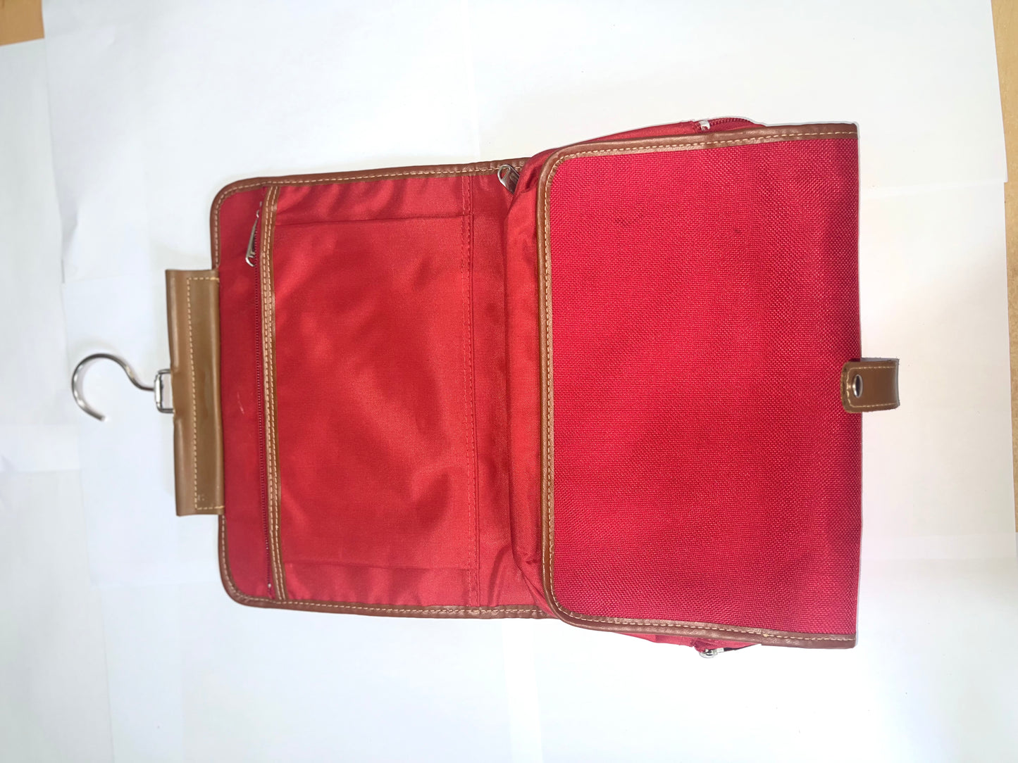 Lancel Red Travel Bag with Hanger